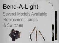 Bend-A-Light and Bend-A-Light Replacement Lamps Switches and Parts